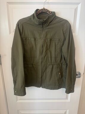 Old Navy Olive Green Utility Zip Jacket